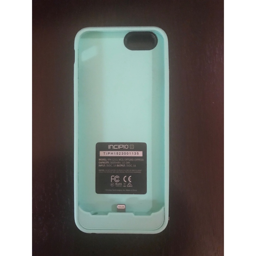 BRAND NEW mint green Incipio Charging Phone Case